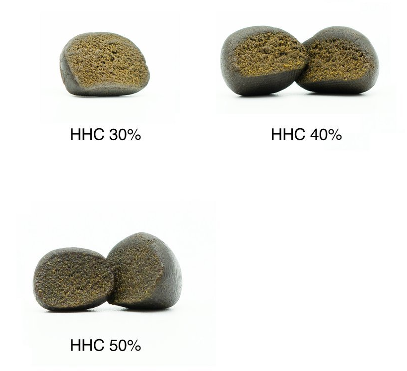 HHC-O Hash Sample set - HHC-O Hash 30 %, HHC-O Hash 40 %, HHC-O Hash 50 % - 3 x 1 g