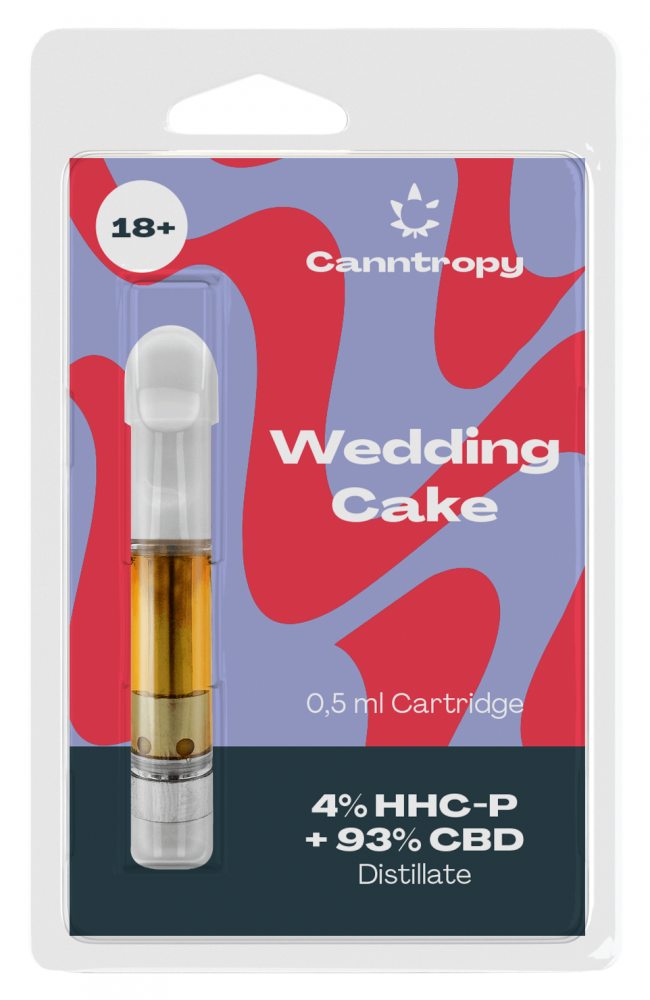 Canntropy HHC Blend Cartridge Wedding Cake, 4 % HHC-P, 93 % CBD, 0,5 ml