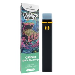 Canntropy CBNO vienreizējās lietošanas Vape Pen Pot of Gold, CBNO 94% kvalitāte, 1 ml