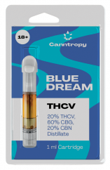 Canntropy THCV kartuša Blue Dream - 20 % THCV, 60 % CBG, 20 % CBN, 1 ml