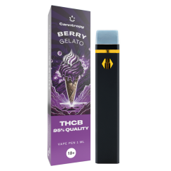 Canntropy THCB Vape Pen za enkratno uporabo Berry Gelato, THCB 95% kakovosti, 1ml