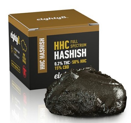 Eighty8 - HHC Haschisch, 50 % HHC, 10 g