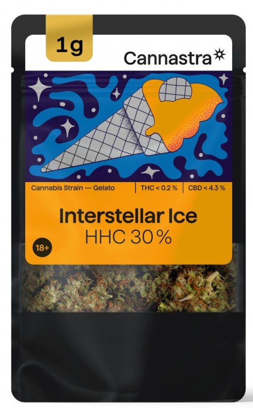 Cannastra HHC Ziedu starpzvaigžņu ledus 30 %, 1 - 100 g