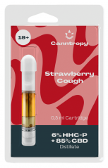 Canntropy HHCP-Mischung Patrone Erdbeerhusten, 6 % HHC-P, 85 % CBD, 0,5 ml