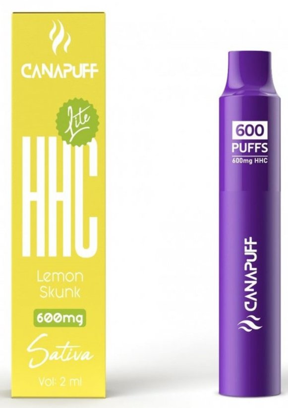 CanaPuff HHC Lite Lemon Skunk, 600 mg HHC, 2 ml