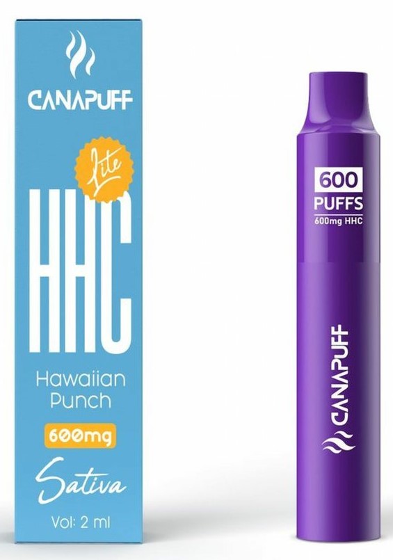 CanaPuff HHC Lite Havaiian Punch, 600 mg HHC, 2 ml