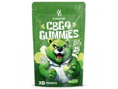 CanaPuff CBG9 Gummies Sour Apple, 5 pcs x 25 mg CBG9, 125 mg