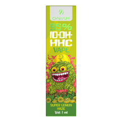 CanaPuff 10-OH-HHC Kertakäyttöinen Vape Pen Super Lemon Haze, 10-OH-HHC 95 %, 1 ml