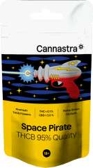 Cannastra THCB Λουλούδι Space Pirate, THCB 95% ποιότητα, 1g - 100 g