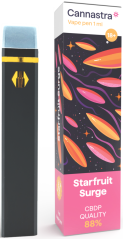 Cannastra CBDP ühekordselt kasutatav Vape Pen Starfruit Surge, CBDP 88% kvaliteet, 1 ml