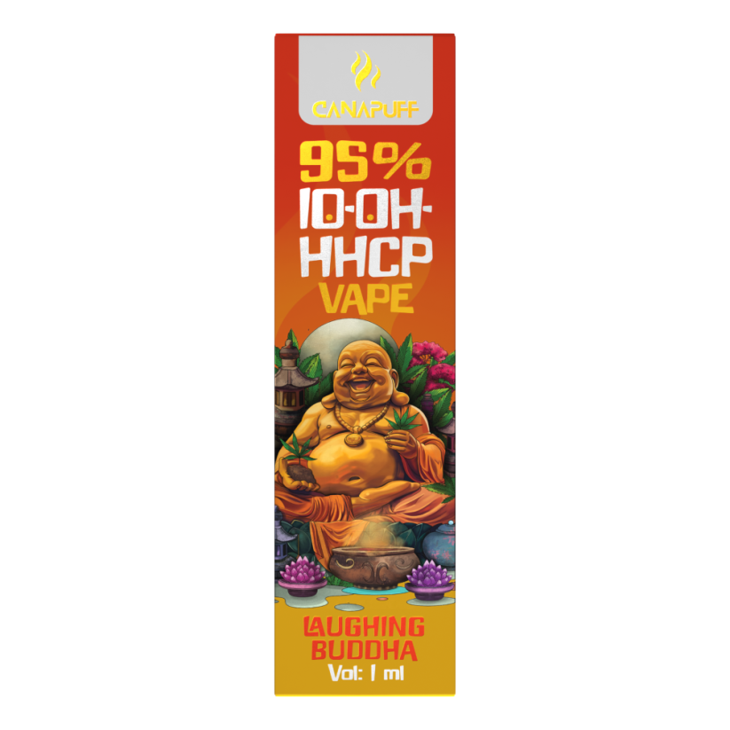 CanaPuff 10-OH-HHCP Kertakäyttöinen Vape Pen Laughing Buddha, 10-OH-HHCP 95 %, 1 ml