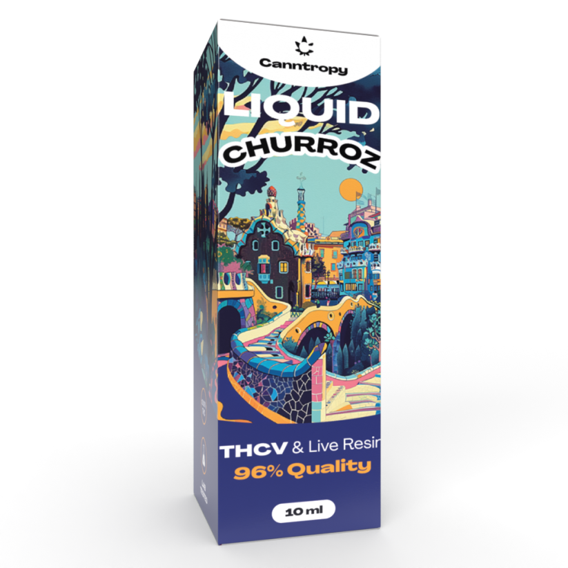 Canntropy THCV Liquid Churroz elus vaigu terpeenid, THCV 96% kvaliteet, 10 ml