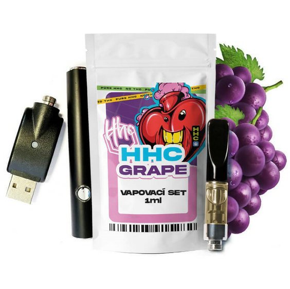 Czech CBD HHC Set Battery + Cartridge Grape, 94 %, 1 ml