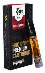 Cartucho Eighty8 HHC Groselha vermelha - 99 % HHC, 1 ml