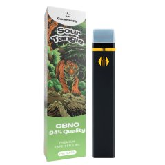 Canntropy CBNO engangs Vape Pen Sour Tangie, CBNO 94% kvalitet, 1 ml