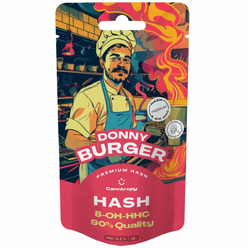 Canntropy 8-OH-HHC Hash Donny Burger, 8-OH-HHC 90% kvaliteet, 1 g - 100 g