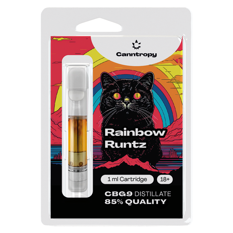 Canntropy CBG9 patron Rainbow Runtz, CBG9 85% minőség, 1 ml