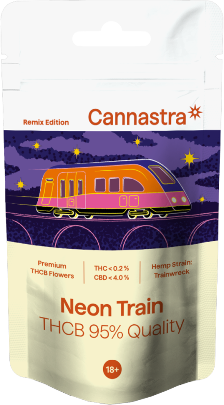 Cannastra THCB-blomma Neon Train, THCB 95% kvalitet, 1g - 100 g