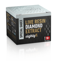 Eighty8 CBD Live Harz Diamant-Extrakt, 92 % CBD, 1 g