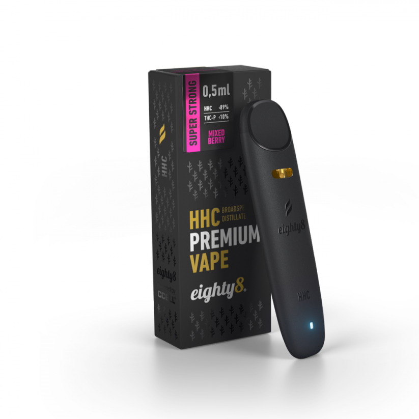 Eighty8 Superstrong HHC Vape Mixed Berry, 89% HHC, 10% THCP, CCELL, 0,5 ml