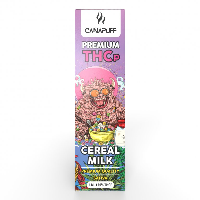 CanaPuff Cereal Milk 79 % THCp - Stylo à vaper jetable, 1 ml