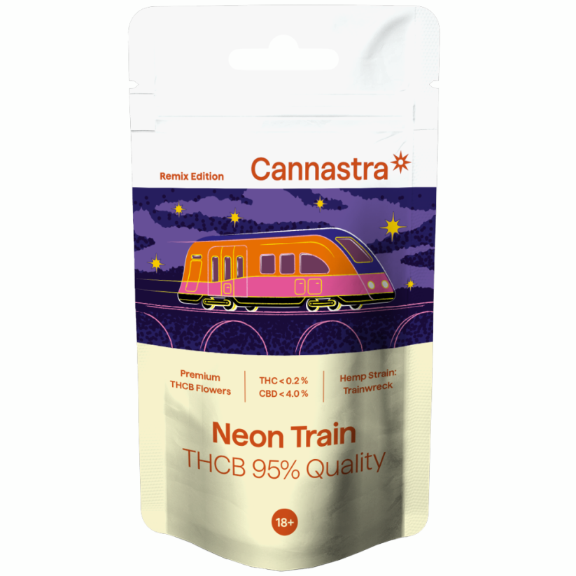 Cannastra THCB Flower Neon Train, qualità THCB 95%, 1 g - 100 g