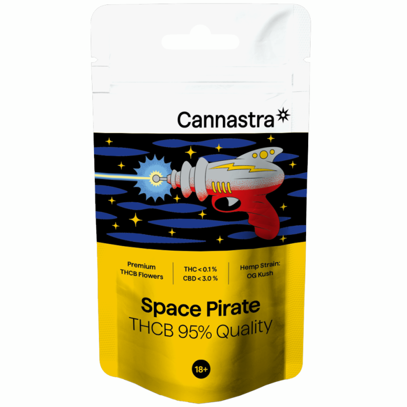 Cannastra THCB Λουλούδι Space Pirate, THCB 95% ποιότητα, 1g - 100 g