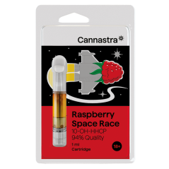 Cannastra 10-OH-HHCP Cartridge Raspberry Space Race, 10-OH-HHCP 94% de qualité, 1 ml