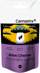 Cannastra THCJD Zieds Alien Cheese, THCJD 90% kvalitāte, 1g - 100 g