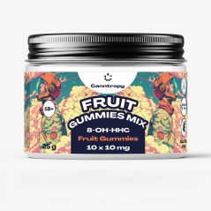 Canntropy 8-OH-HHC Fruit Gummies Mix, 10 buc x 10 mg, 100 mg 8-OH-HHC, 25 g