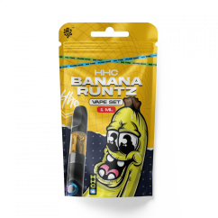 Tschechisches CBD HHC Set Batterie + Kartusche Banana Runtz 94 %, 1 ml