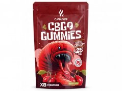 CanaPuff CBG9 Gummies Zure Kers, 5 stuks x 25 mg CBG9, 125 mg