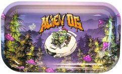 Best Buds Alien OG Metal Rolling Tray Longo, 16x27 cm