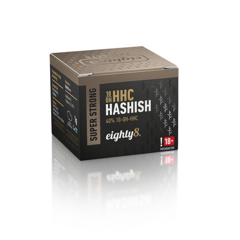 Eighty8 10-OH-HHC Hashish Super Strong Caramelo, 40% 10-OH-HHC, 1 g