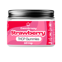 "Canntropy THCP Fruit Gummies Strawberry", 10 mg THCP, 10 ks x 1 mg, 44 g