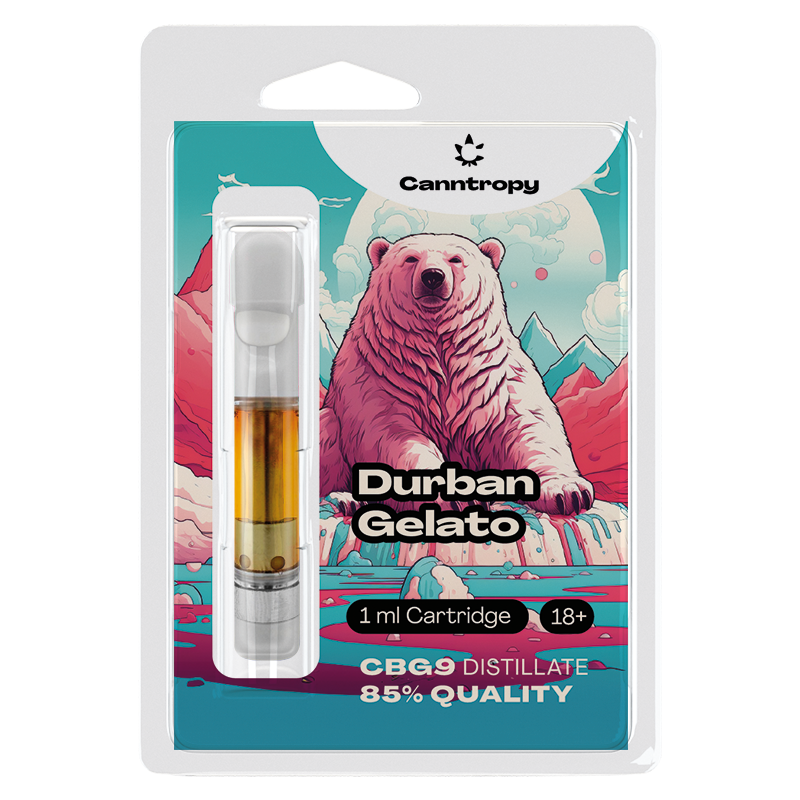 Canntropy CBG9 Cartuccia Durban Gelato, CBG9 85 % qualità, 1 ml