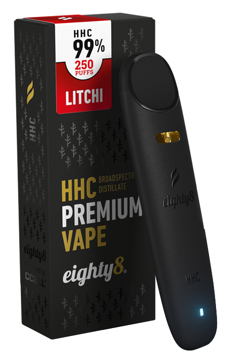 Eighty8 HHC Vape Litschi, 99 % HHC, 0,5 ml