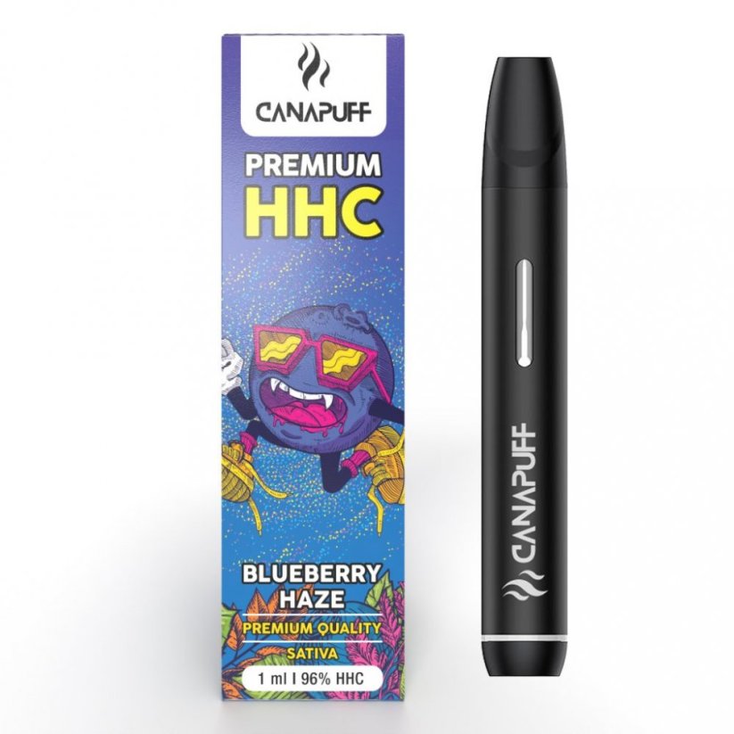 CanaPuff BLUEBERRY HAZE 96 % HHC - Disposable vape pen, 1 ml