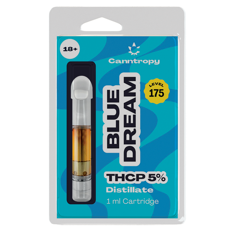 Canntropy THCP patron Blue Dream - 5 % THCP, 90 % CBD, 1 ml