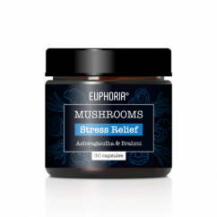 Euphoria Mushrooms Stress Relief, 30 capsules