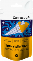 Cannastra THCPO Flower Interstellar Ice, THCPO 90% kvalitāte, 1g - 100 g