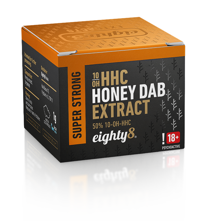 Eighty8 10-OH-HHC-extrakt Super Strong Honey Dab, 50 % 10-OH-HHC, 1 g