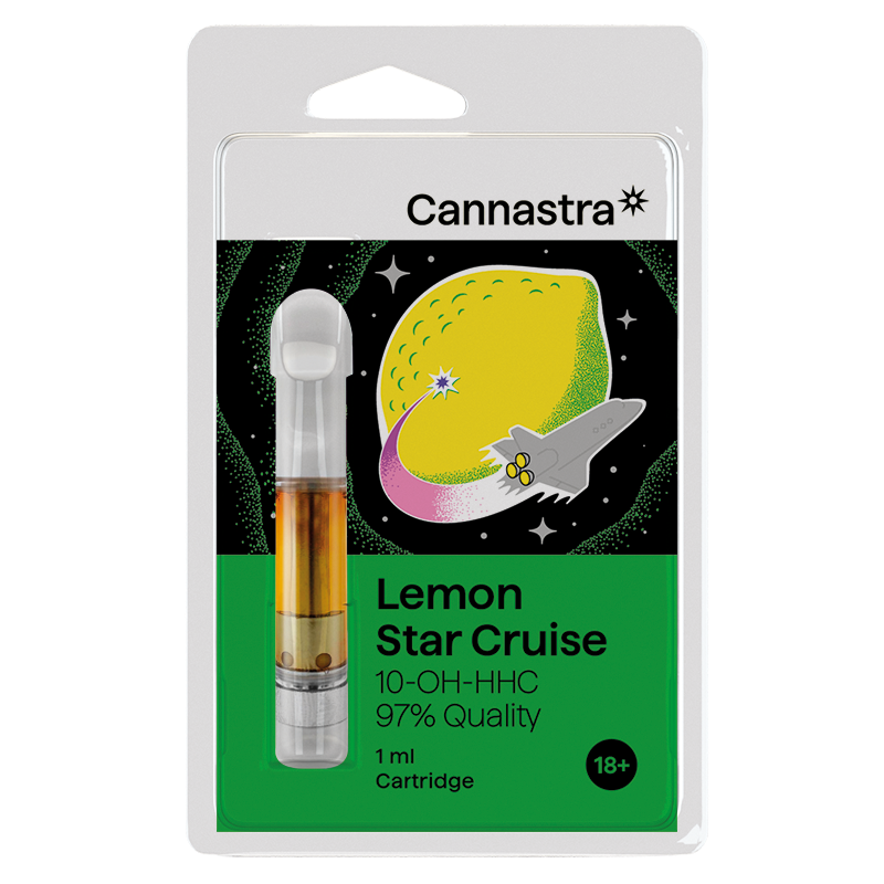 Cannastra 10-OH-HHC kartuša Lemon Star Cruise, 10-OH-HHC, 97 % kakovosti, 1 ml