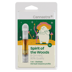 Cannastra 8-OH-HHC Cartridge Spirit of the Woods (OG Kush), 8-OH-HHC 90% kvalita, 1 ml