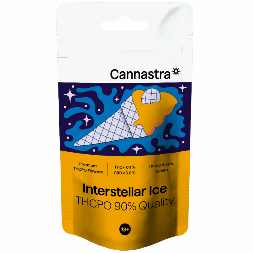 Cannastra THCPO Flower Interstellar Ice, THCPO 90% qualité, 1g - 100 g