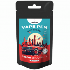 Canntropy CBG9 ühekordne Vape Pen Pen NYC Diesel, CBG9 85% kvaliteet, 1 ml