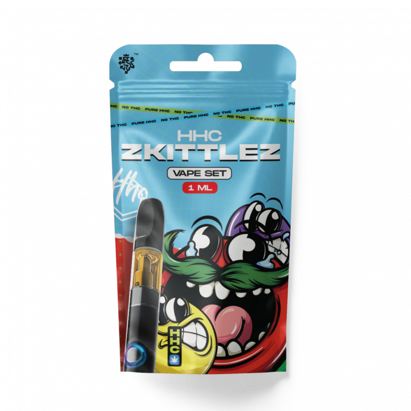 Conjunto CBD HHC checo Bateria + Cartucho Zkittles, 94 %, 1 ml