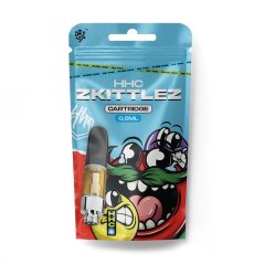 Čekijos CBD HHC kasetė Zkittles, 94 %, 0,5 ml