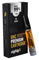 Cartucho Eighty8 HHC OG Kush - 99 % HHC, 1 ml