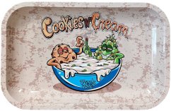 Best Buds Cookies And Cream Střední kovový rolovací tác, 17x28 cm